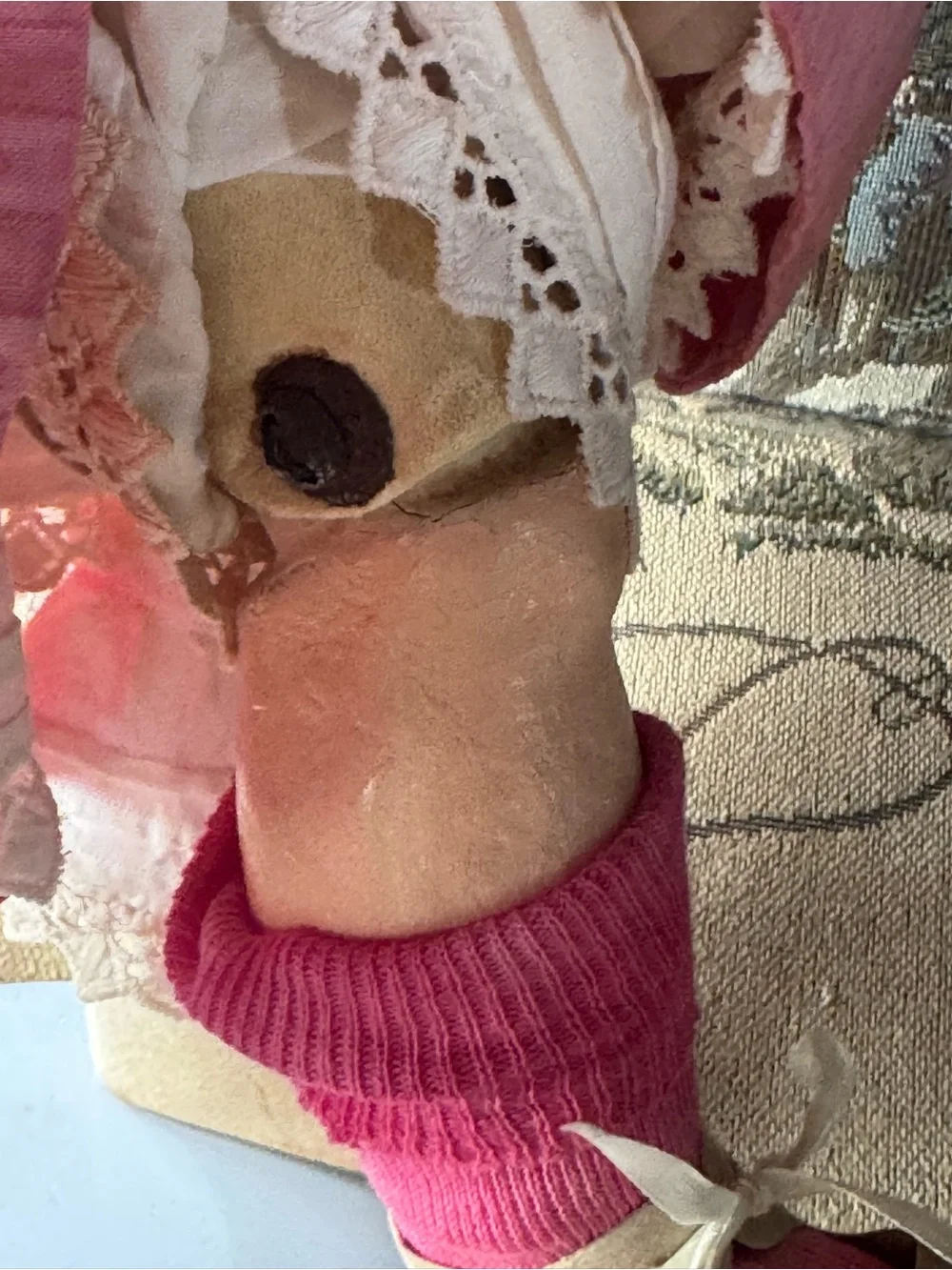 Antique Kestner Shoulder Head Doll Nice Old Clothes Perfect Bisque Unique Body!
